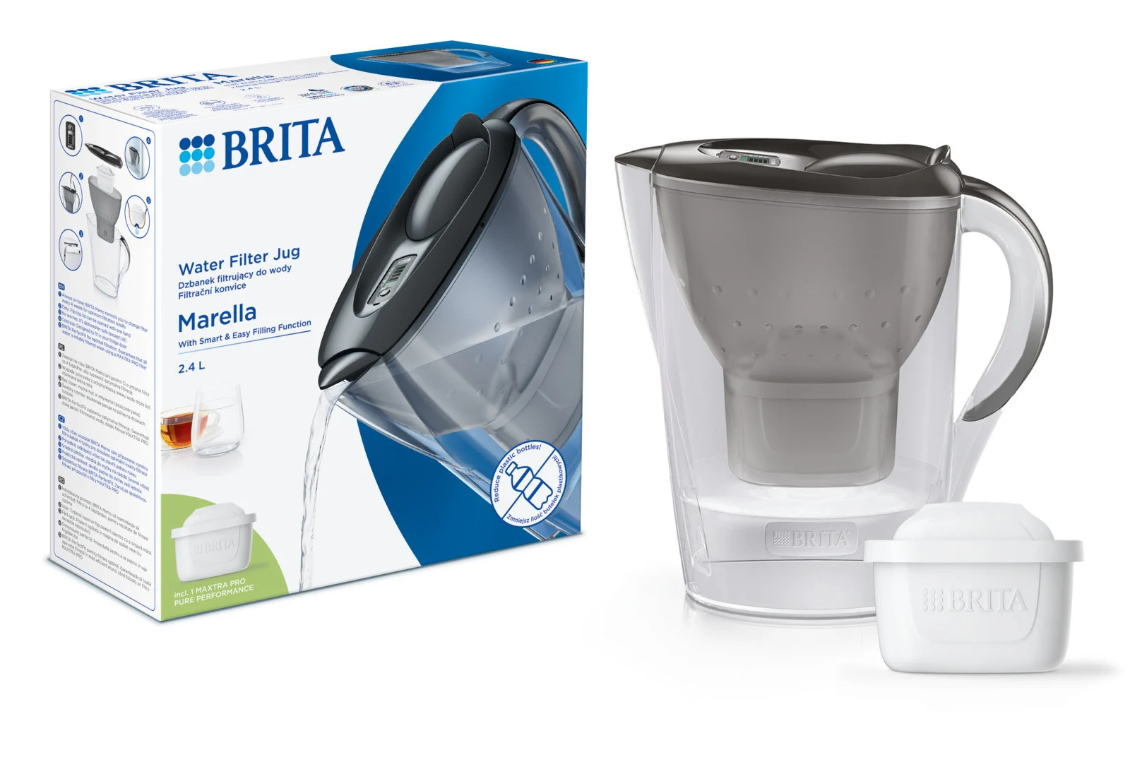 Фільтр-глечик Brita Marella MXpro Graphite